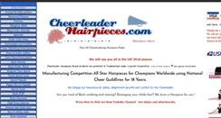 Desktop Screenshot of cheerleaderhairpieces.com
